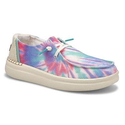 Lds Wendy Rise Casual Shoe - Candy Tie dye