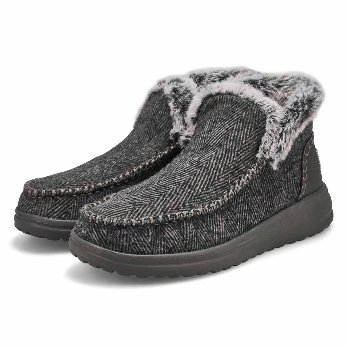 HEYDUDE Women's Denny Slip On Ankle Boot - Bl | SoftMoc.com