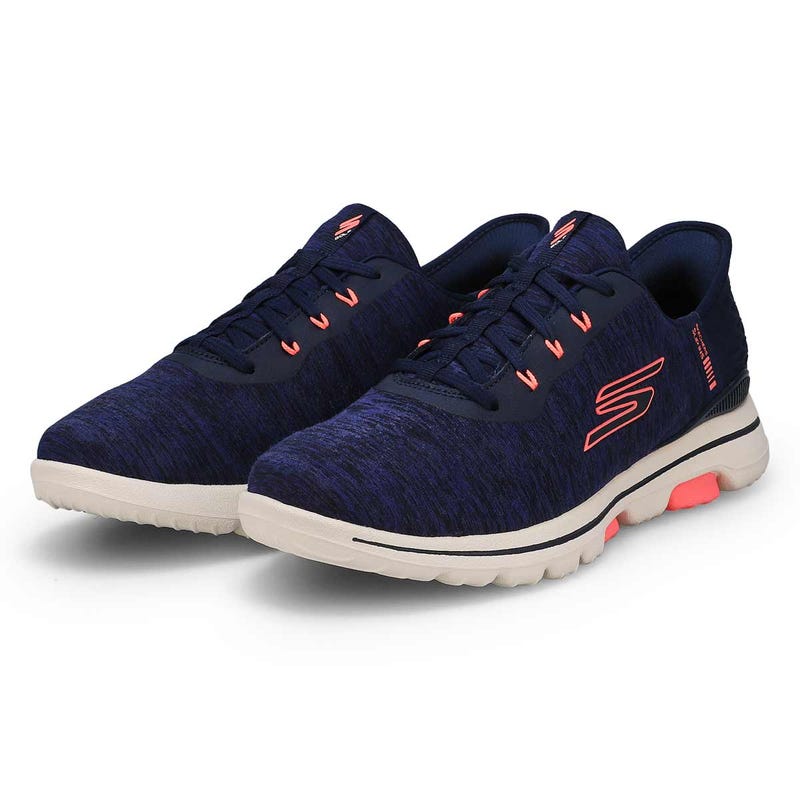 Women's  Go Golf Walk 5 Slip-Ins Golf Shoe - Navy/Pink