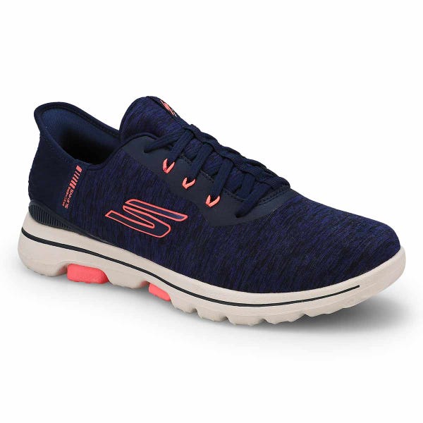 Women's  Go Golf Walk 5 Slip-Ins Golf Shoe - Navy/Pink