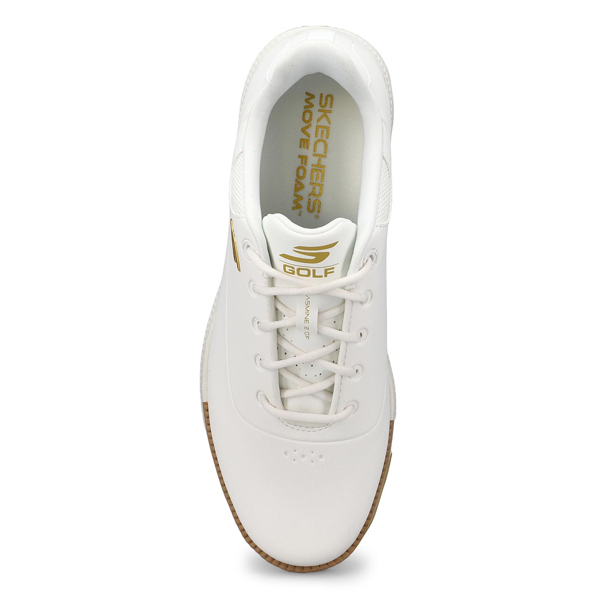 Chaussure de golf à lacets GO GOLF JASMINE 2 GF, blanc/or, femmes