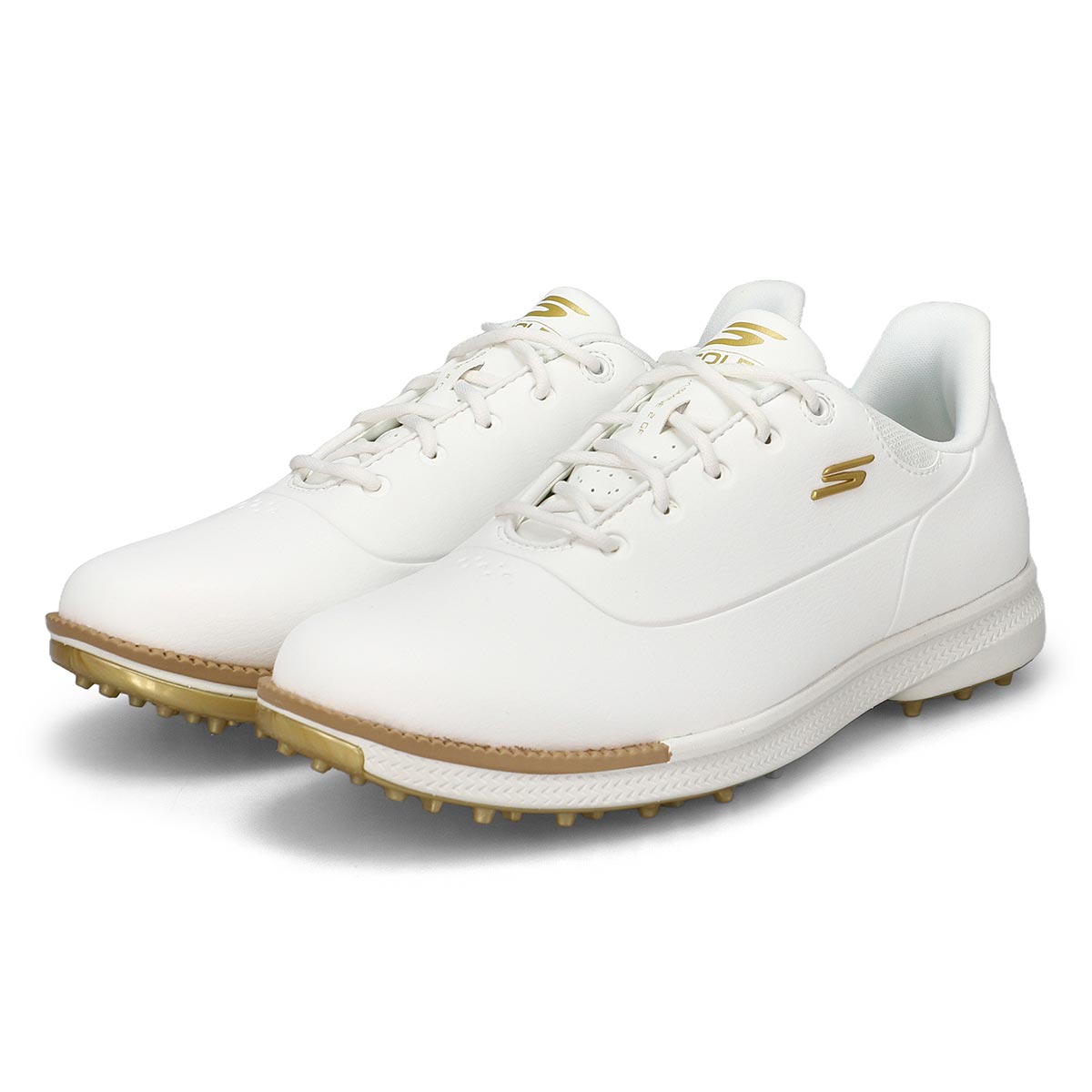 Chaussure de golf à lacets GO GOLF JASMINE 2 GF, blanc/or, femmes