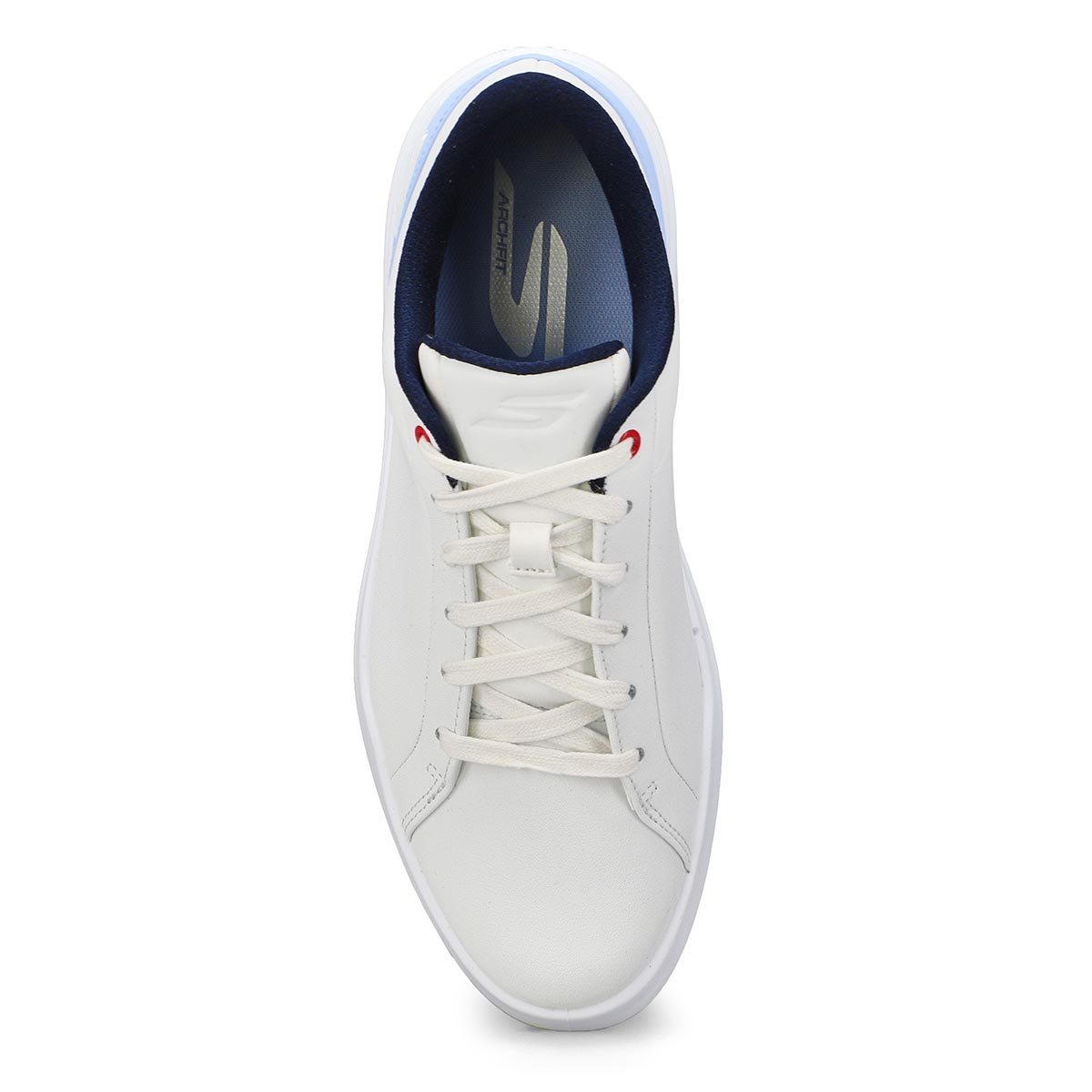 Lds Go Golf Drive 6 Lace Up Golf Shoe - White/Light Blue