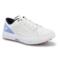 Lds Go Golf Drive 6 Lace Up Golf Shoe - White/Light Blue