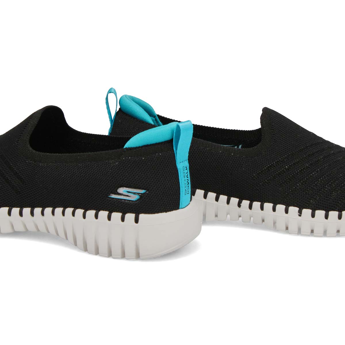 Women's Go Walk Smart shoes - black/torquoise
