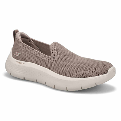 Lds Go Walk Flex Slip On Sneaker - Taupe