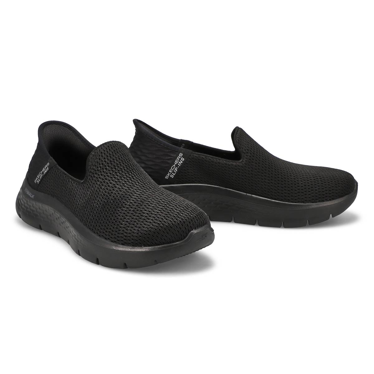 Baskets à enfiler GO WALK FLEX RELISH SLIP-INS, noir/noir, femmes - Large