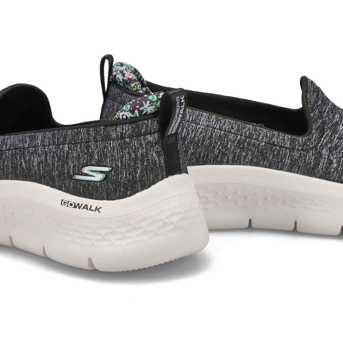 Women's Go Walk Flex Slip On Sneaker - Black/White