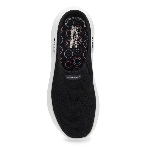 Women's  Go Walk Max Cushioning Hyper Burst Openback Sneaker - Black