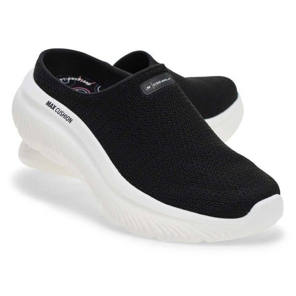 Women's  Go Walk Max Cushioning Hyper Burst Openback Sneaker - Black