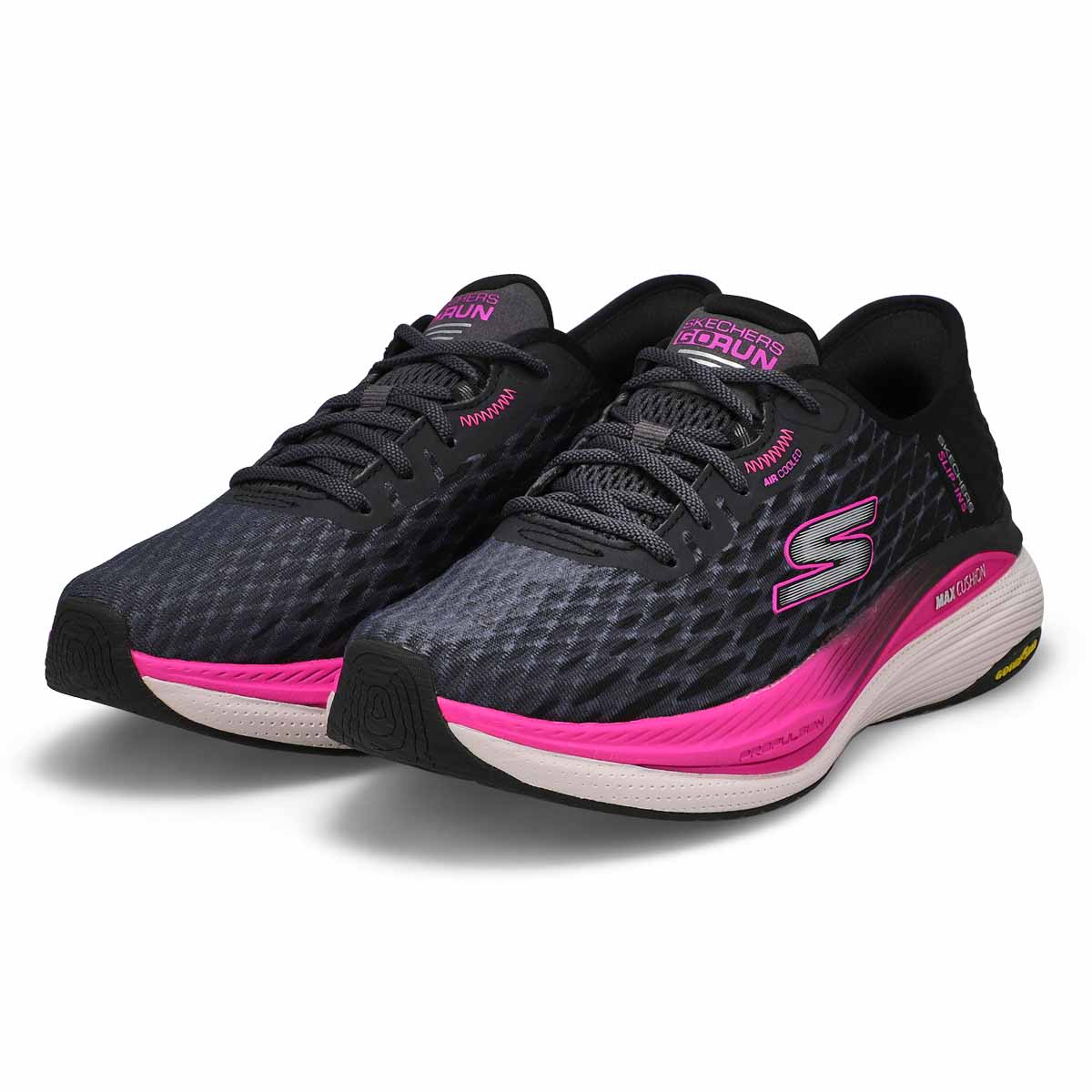 Women's Max Cushioning Pro Performance Sneaker - Black/Hot Pink