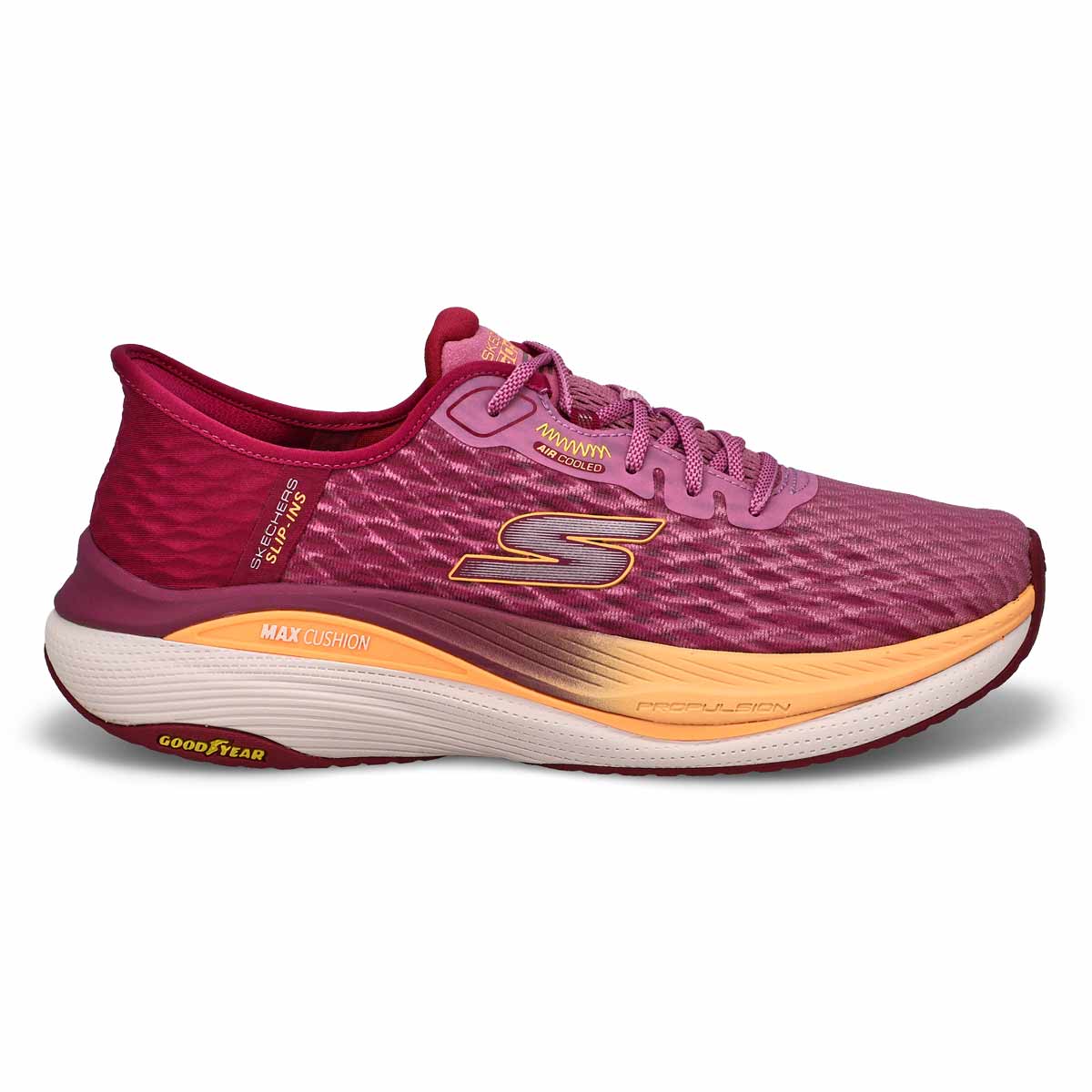 Women's Max Cushioning Pro Performance Sneaker - Raspberry/Orange