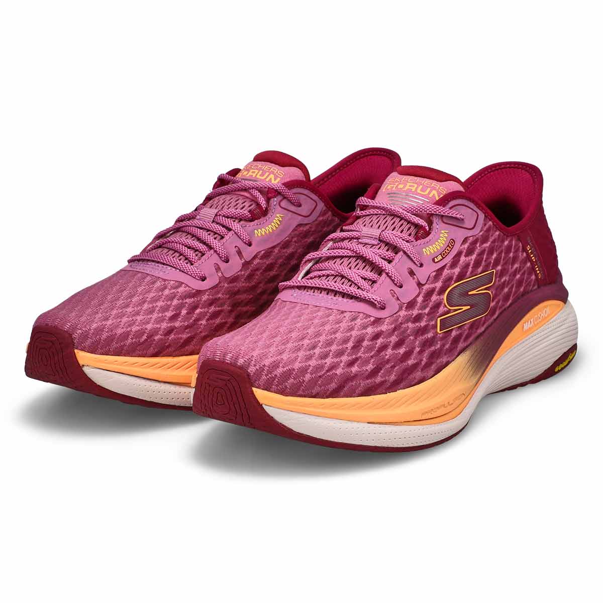 Women's Max Cushioning Pro Performance Sneaker - Raspberry/Orange