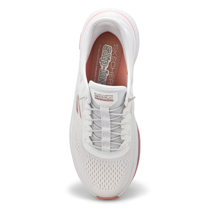 Women's  Go Run Elevate 2.0 Banyan Slip-Ins Sneaker - White/Pink