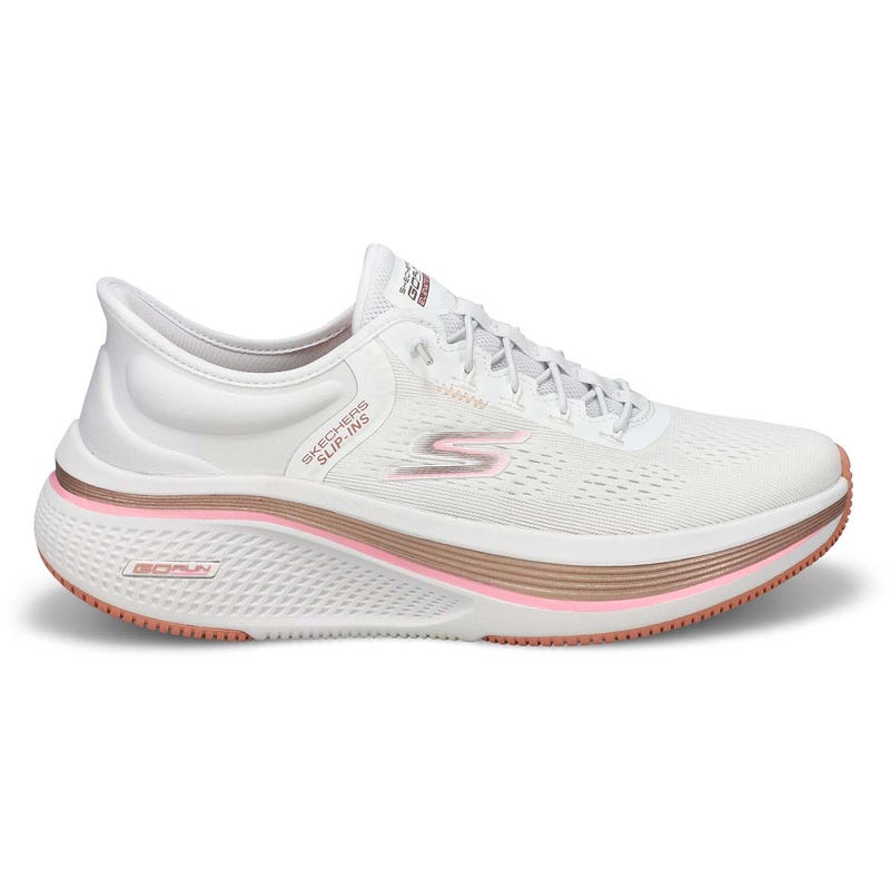 Women's  Go Run Elevate 2.0 Banyan Slip-Ins Sneaker - White/Pink