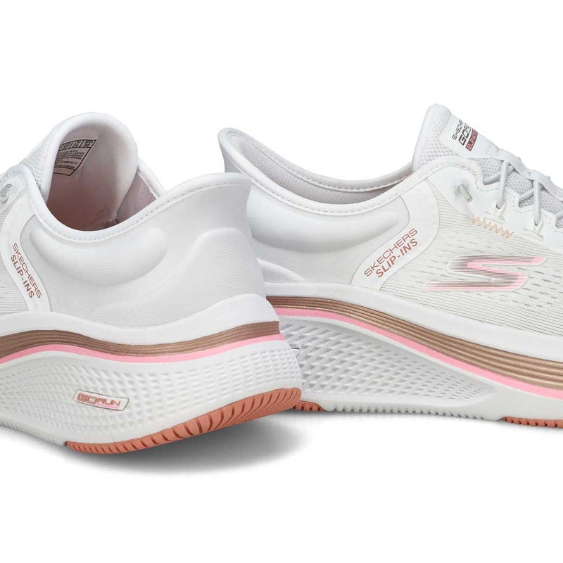 Women's  Go Run Elevate 2.0 Banyan Slip-Ins Sneaker - White/Pink