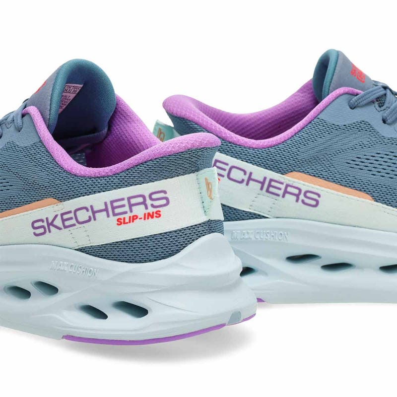 Baskets de performance MAX CUSHIONING GLIDE STEP SLIP-INS, ardoise, femmes - LARGE