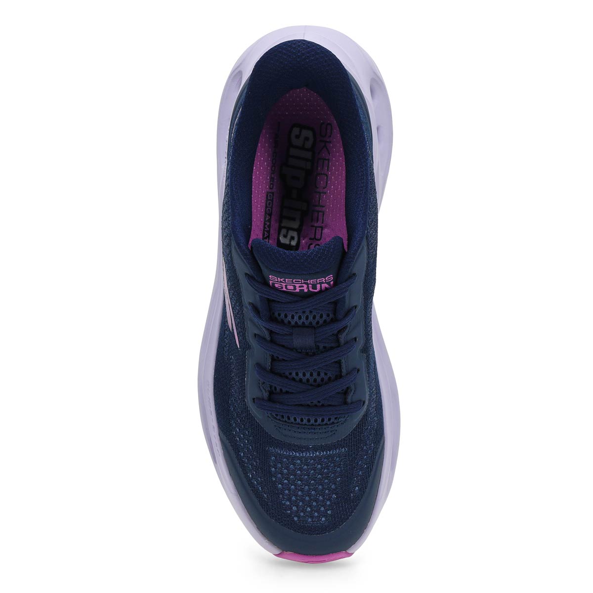 Baskets de performance MAX CUSHIONING GLIDE STEP SLIP-INS, marine/violet, femmes