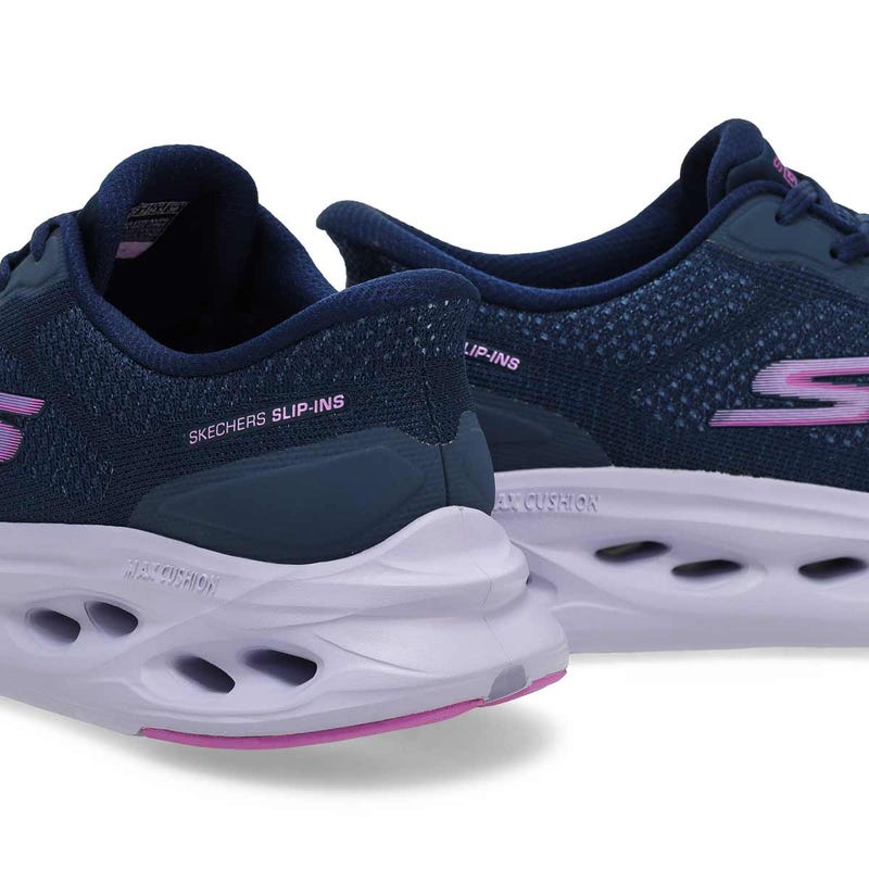 Baskets de performance MAX CUSHIONING GLIDE STEP SLIP-INS, marine/violet, femmes