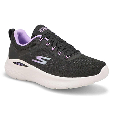 Lds Go Run Lite Sneaker - Black/Purple