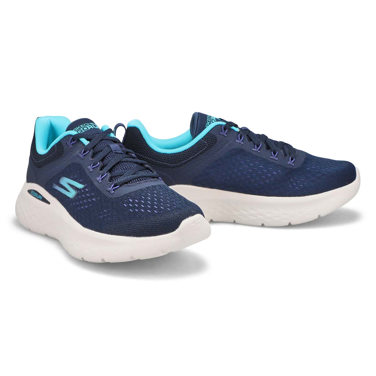 Skechers Women's Go Run Lite Sneaker -Navy/Aq | SoftMoc.com