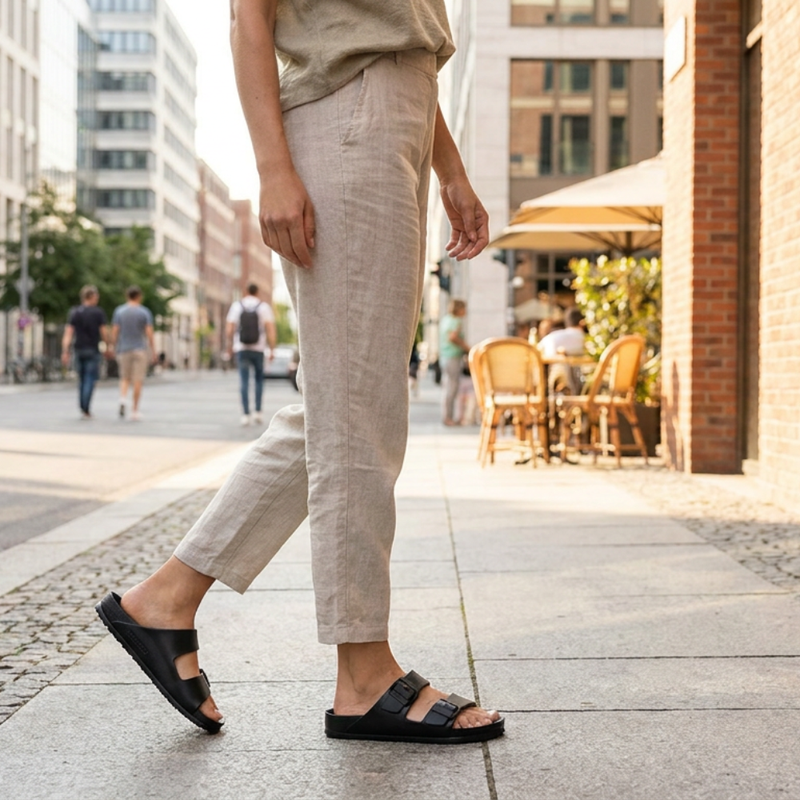 Women's Arizona EVA Narrow Sandal - Black