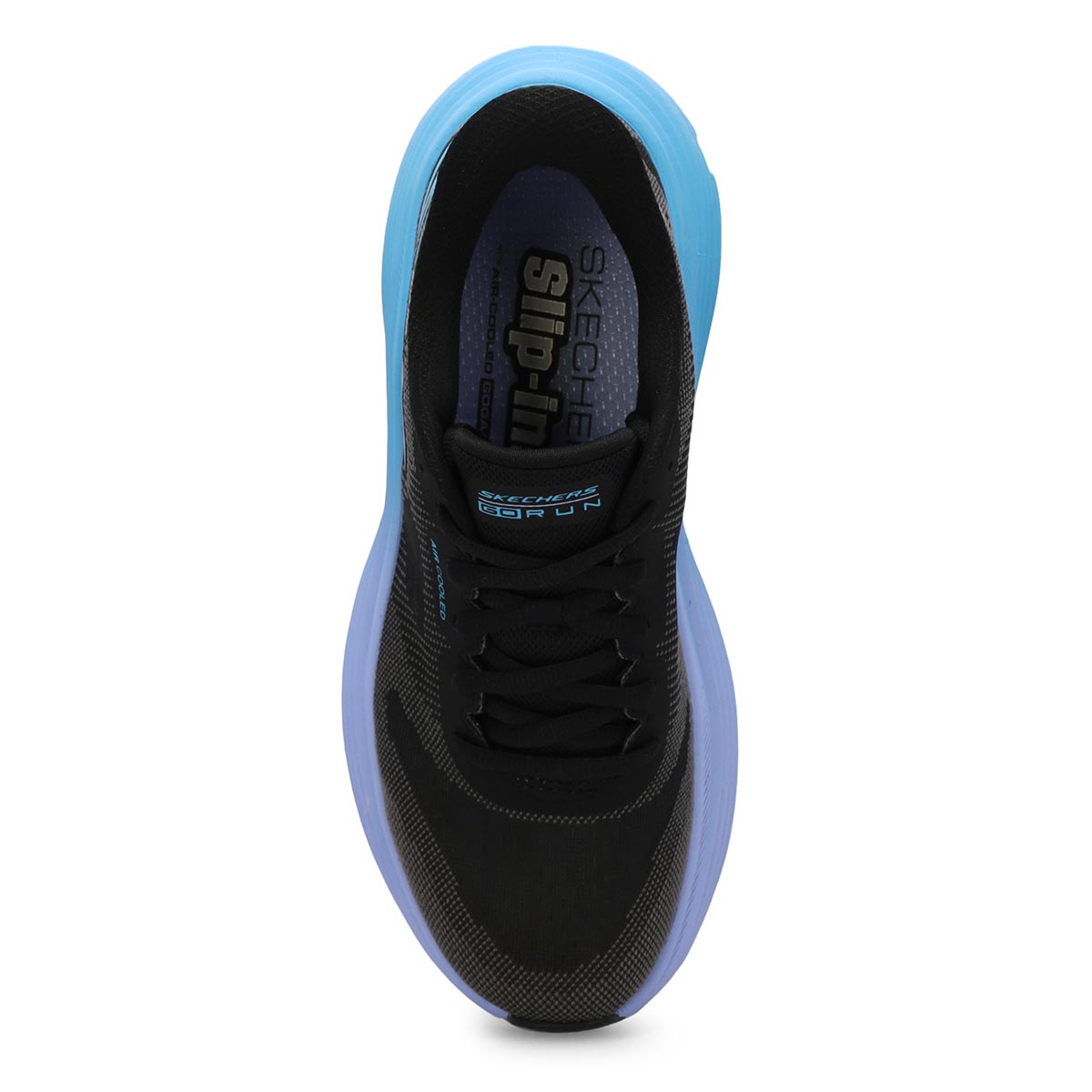 Women's Max Cushion Endeavour Slip-Ins Performance Sneaker - Black/Blue