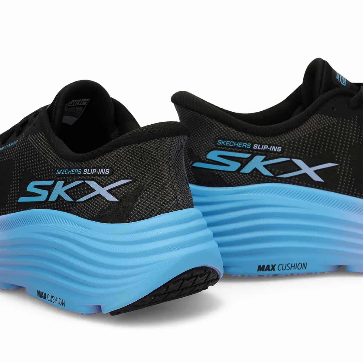 Women's Max Cushion Endeavour Slip-Ins Performance Sneaker - Black/Blue