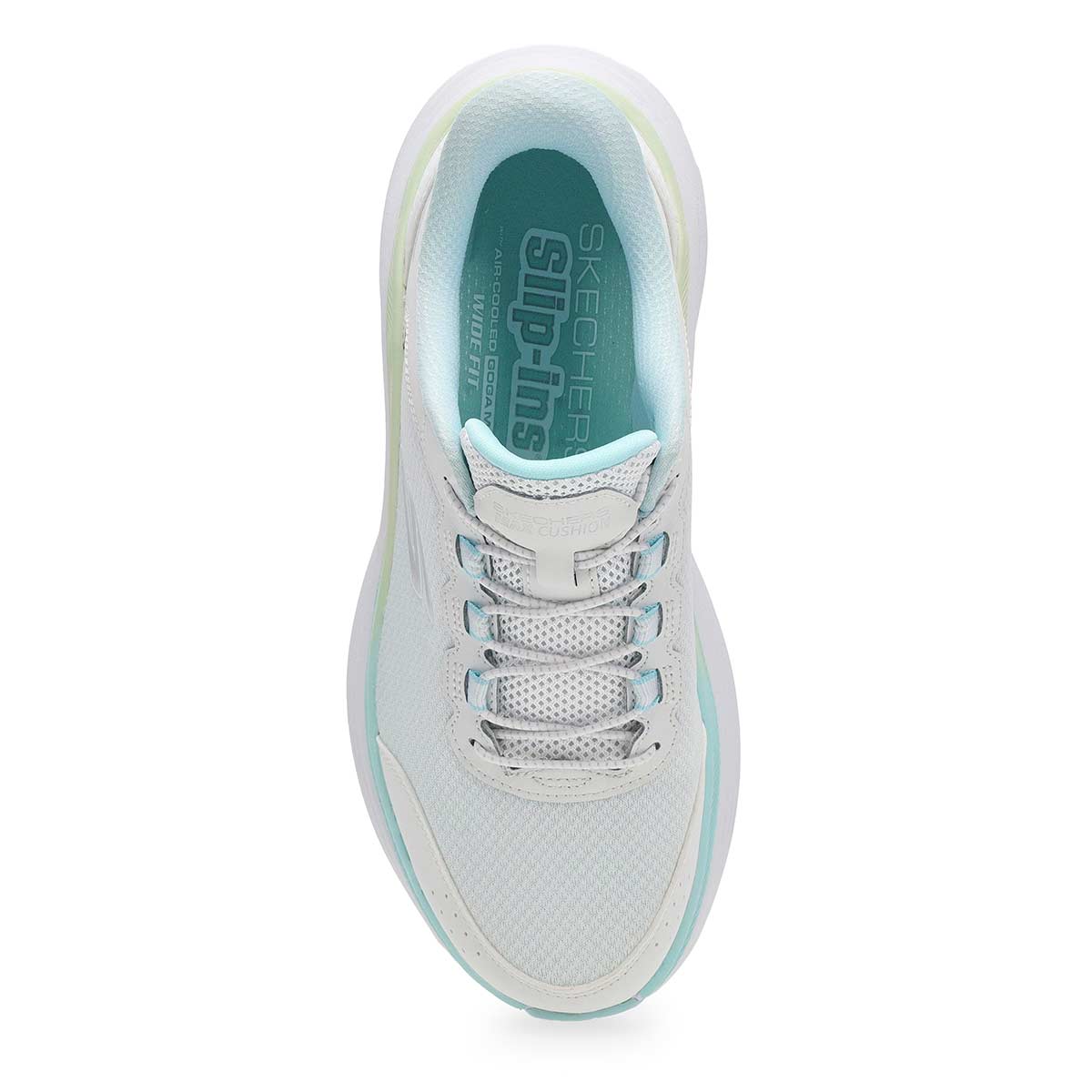 Women's Max Cushion Endeavour Cardova Slip-Ins Wide Sneaker -  White/Mint
