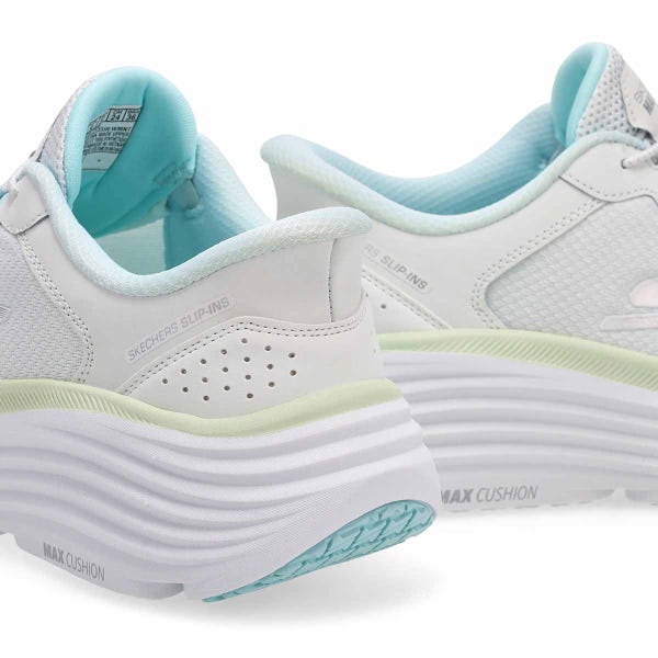 Baskets à enfiler MAX CUSHION ENDEAVOUR CARDOVA SLIP-INS, blanc/menthe, femmes - LARGE