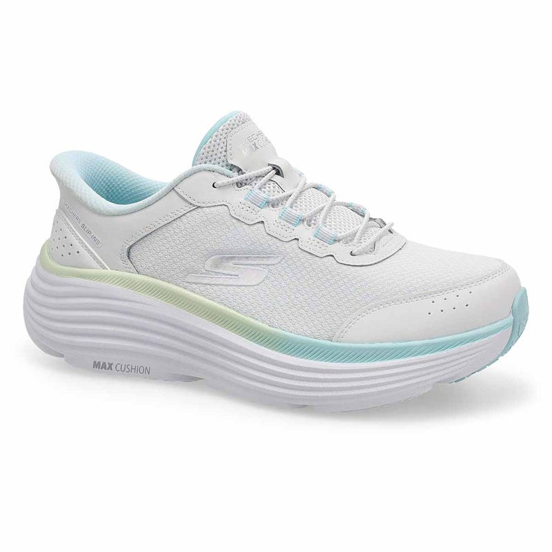 Baskets à enfiler MAX CUSHION ENDEAVOUR CARDOVA SLIP-INS, blanc/menthe, femmes - LARGE