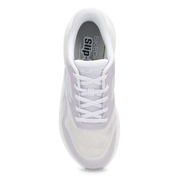 Espadrille de performance à enfiler Skechers Go Run Consistent Pro - Blanc/Gris