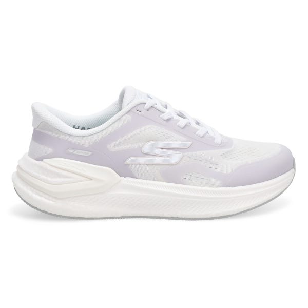 Espadrille de performance à enfiler Skechers Go Run Consistent Pro - Blanc/Gris