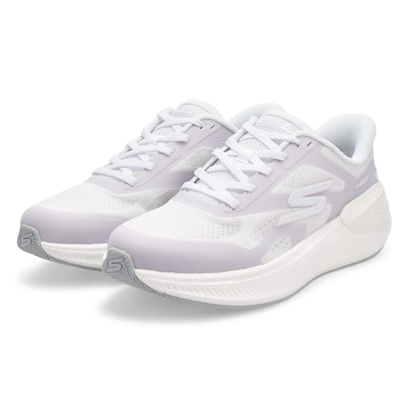 Espadrille de performance à enfiler Skechers Go Run Consistent Pro - Blanc/Gris