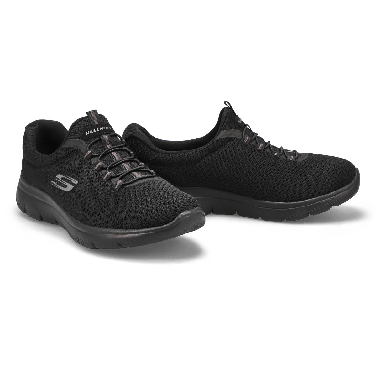 Skechers Women's Summits Sneaker - Black | SoftMoc.com