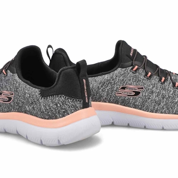 Ch. de course QUICK GETAWAY, noir/corail, femmes