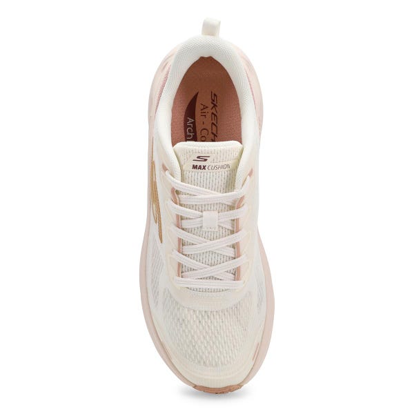 Espadrille de performance Skechers Max Cushioning Glide-Step Arch Fit pour femmes - Naturel