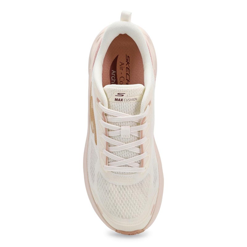 Espadrille de performance Skechers Max Cushioning Glide-Step Arch Fit pour femmes - Naturel