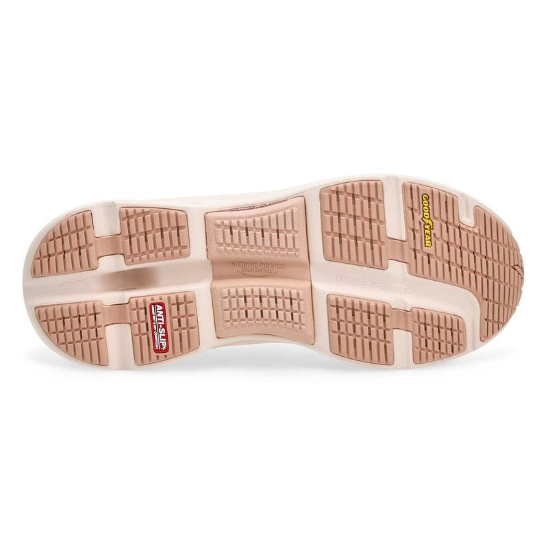 Espadrille de performance Skechers Max Cushioning Glide-Step Arch Fit pour femmes - Naturel