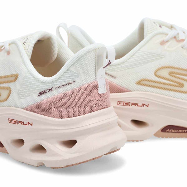 Espadrille de performance Skechers Max Cushioning Glide-Step Arch Fit pour femmes - Naturel