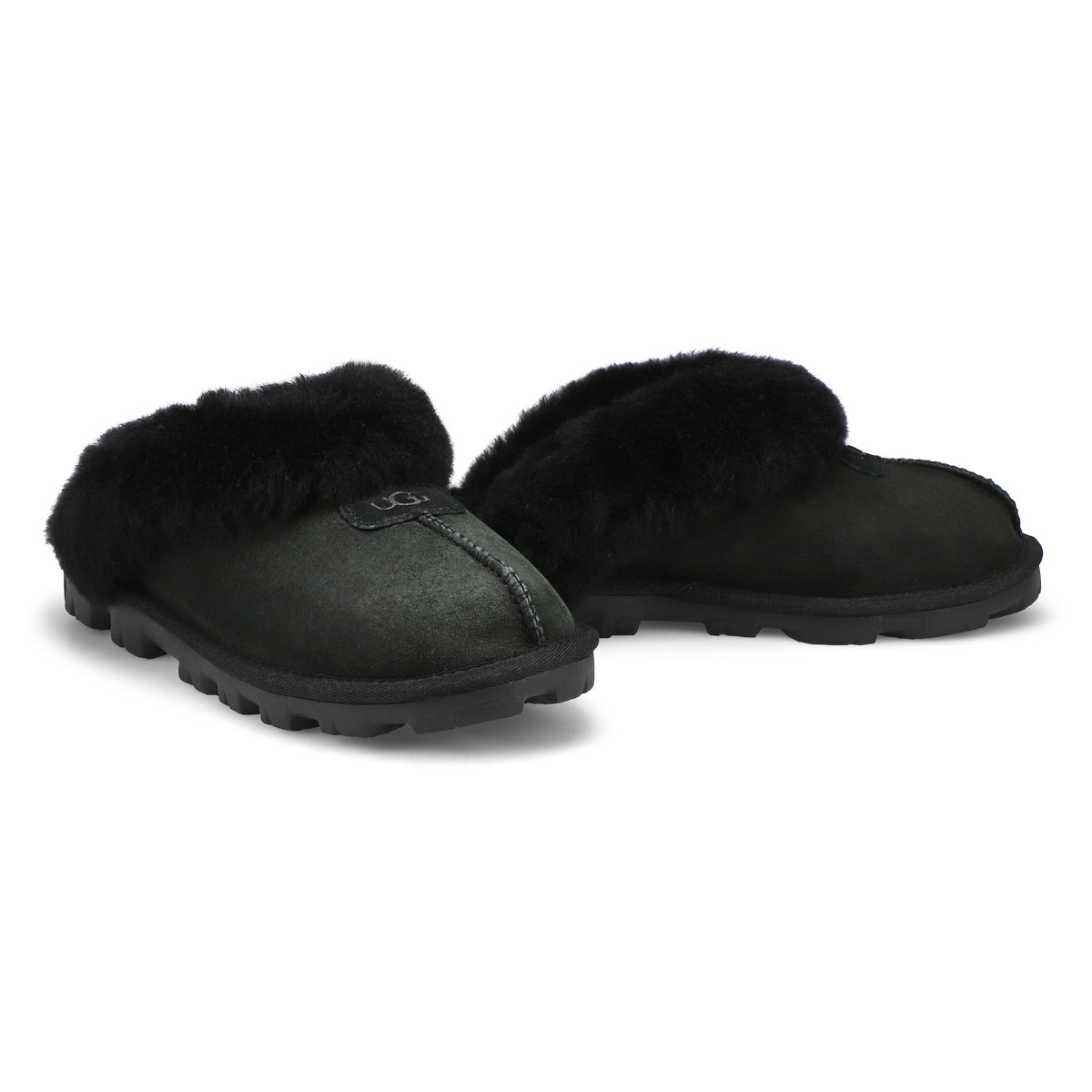 Women's Coquette Sheepskin Slipper - Black