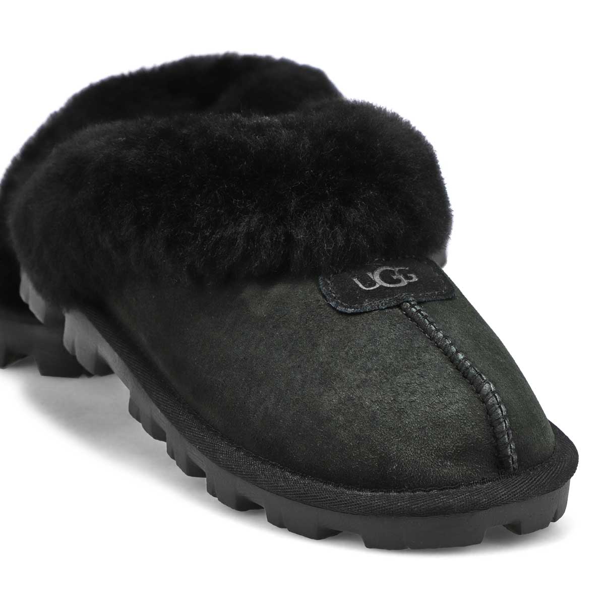 Women's Coquette Sheepskin Slipper - Black