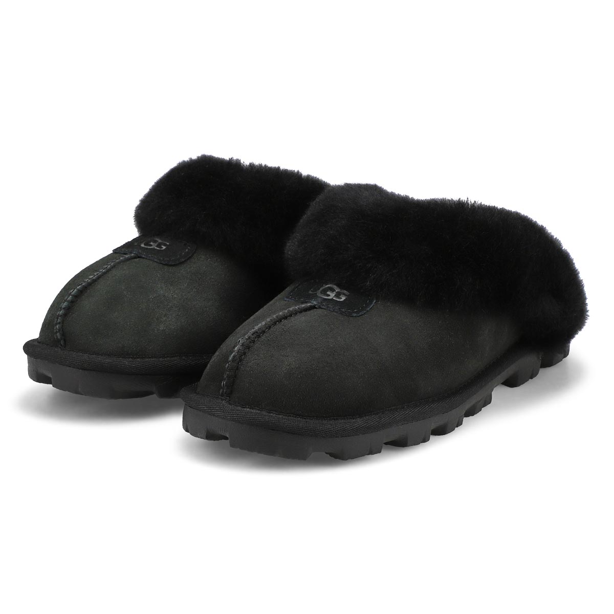 Women's Coquette Sheepskin Slipper - Black