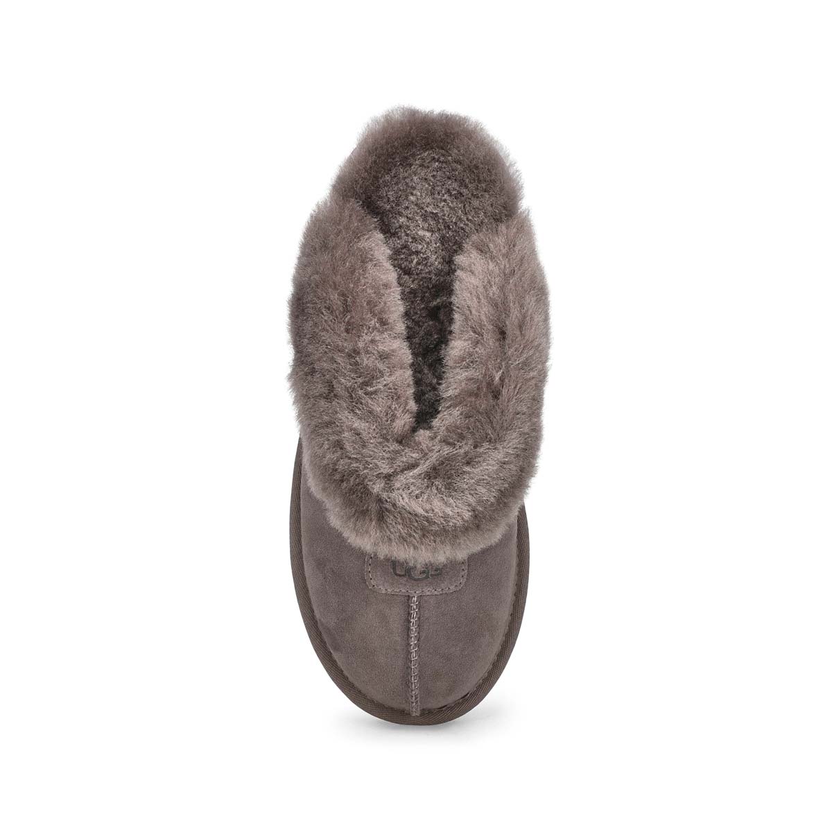Pantoufles en peau de mouton COQUETTE, gris, femme