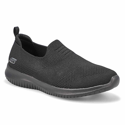 all black slip on skechers