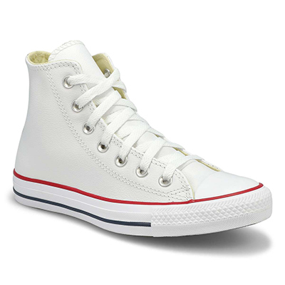 Mns Chuck Taylor All Star Leather Hi Top Sneaker - White