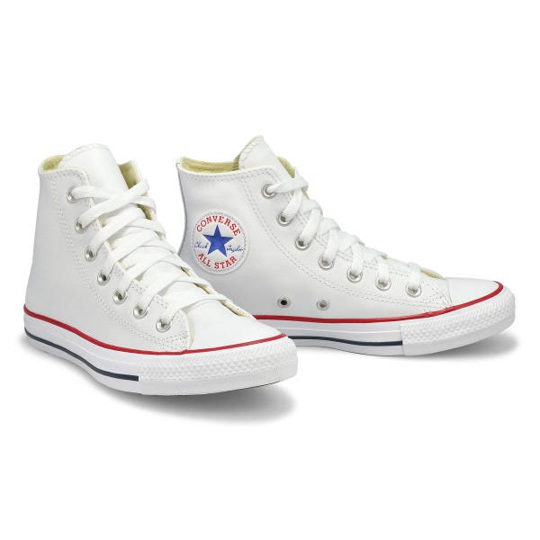 Baskets hautes en cuir CHUCK TAYLOR ALL STAR LEATHER HI, blanc, hommes
