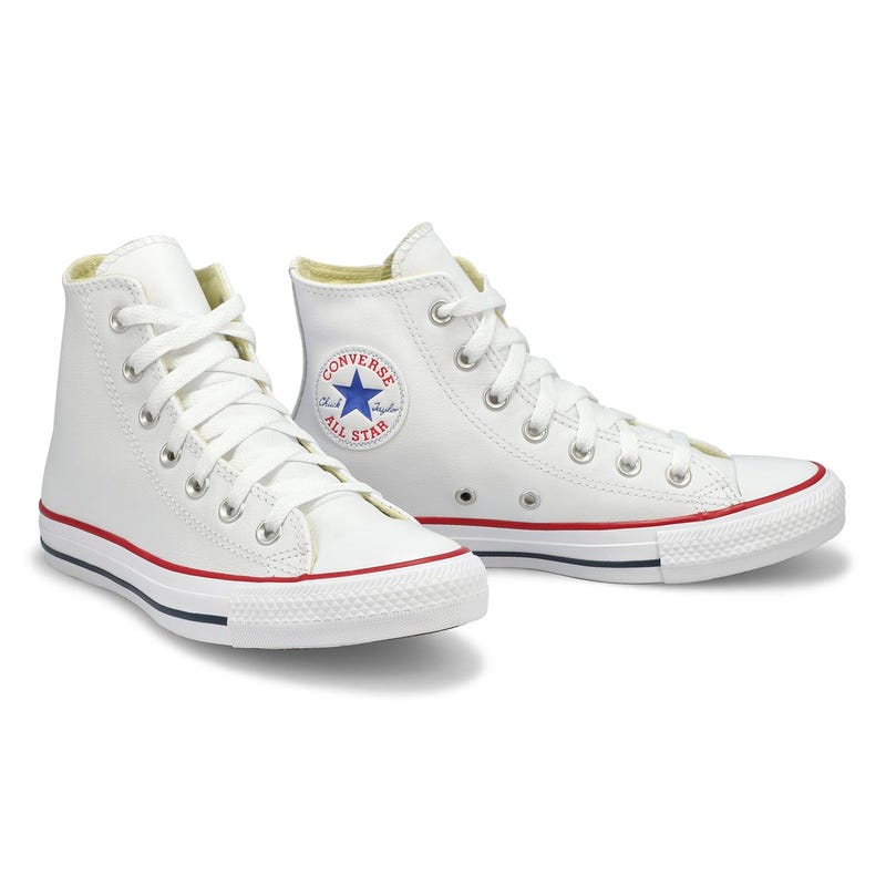 Baskets hautes en cuir CHUCK TAYLOR ALL STAR LEATHER HI, blanc, hommes