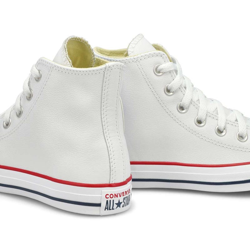 Baskets hautes en cuir CHUCK TAYLOR ALL STAR LEATHER HI, blanc, hommes