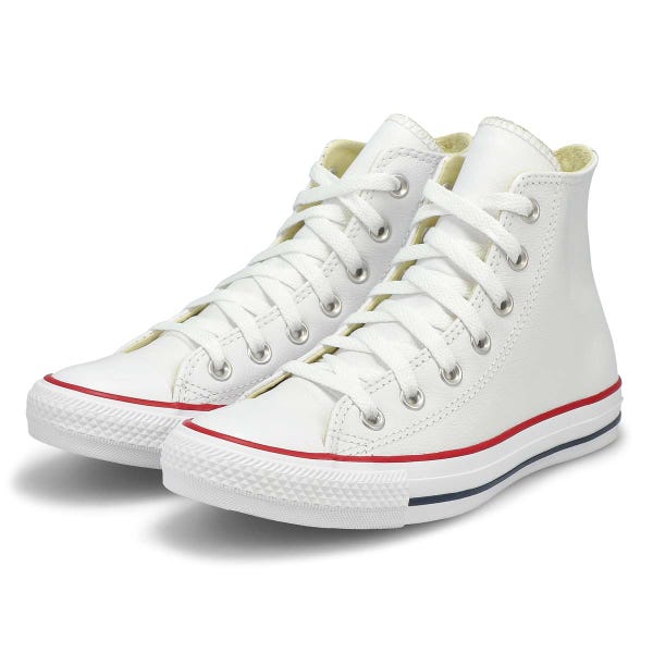Baskets hautes en cuir CHUCK TAYLOR ALL STAR LEATHER HI, blanc, hommes